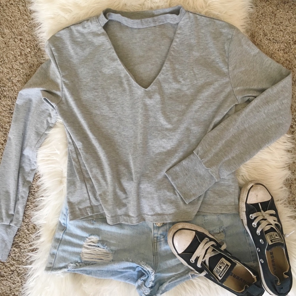 Casual choker shirt